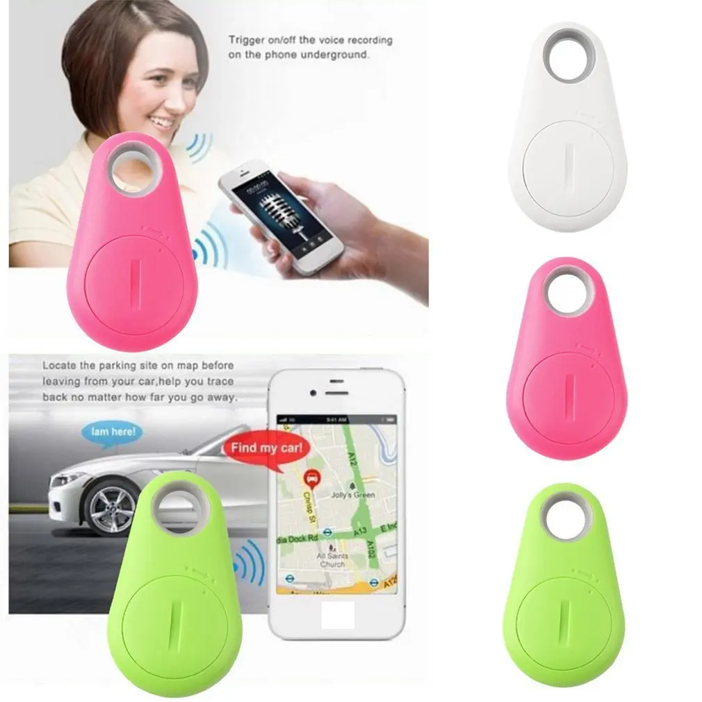 Anti-lost Keychain Bluetooth-compatible Key Finder Device Mobile Phone Lost Alarm Bi-Directional Finder Smart GPS Tracker