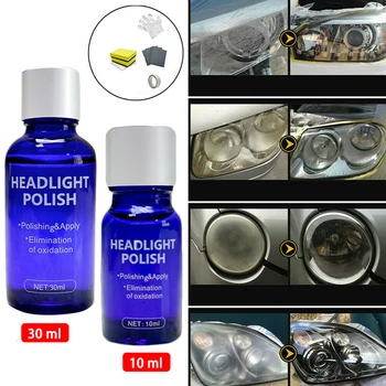 

9H Car Hardness Headlight Lens Restorer Repair Liquid Polish Auto Cleaner Set Safe and Environmentally Friendly Brand New High