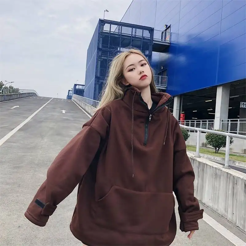 Женская Крутая толстовка с капюшоном буквенным принтом модный свободный