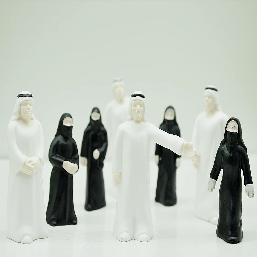 Арабского здания люди модель игрушки 1/50 1/75 1/100 1/150 1/200 пропорции миниатюрная статуя Архитектура песок стол сцена Diorama