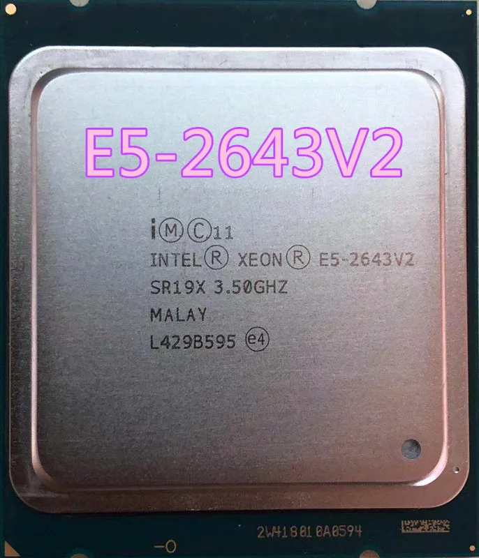 Intel Xeon CPU processor E5-2643V2 official version 3.50GHz 6-Cores 25M LGA2011 E5 2643V2 speedy ship out E5-2643 V2 E5 2643V2 best cpu