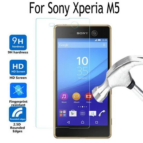 For Sony Xperia M5 Tempered Glass Screen Protector For Sony Xperia M 5 9H Protective Film For Sony Xperia M5 Glass HD|Phone Screen Protectors| - AliExpress