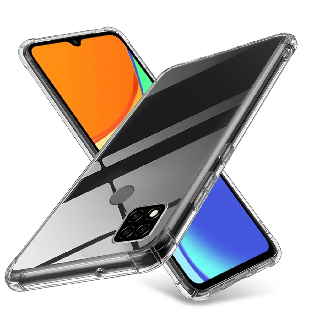 Чехол-накладка для Xiaomi Redmi 9C NFC прозрачный противоударный | Мобильные телефоны и