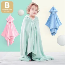 Детское махровое полотенце с мультяшным животным, милый плащ с капюшоном, детский плащ, банный халат, банный халат, полотенце для От 1 до 12 лет