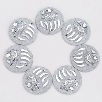 

Taidian 25MM Cabochon Resin Flat Rhinestone For Native Beatty Coser Diamantes De Imitacion 20pieces/bag