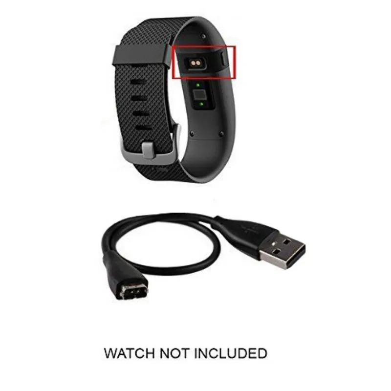 28 см черный USB зарядное устройство зарядный кабель для Fitbit зарядка HR трекер активности браслет