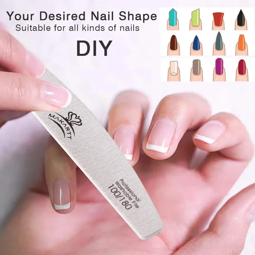 10pcs Professional Zebra Nail Files Set 100/180 150/150