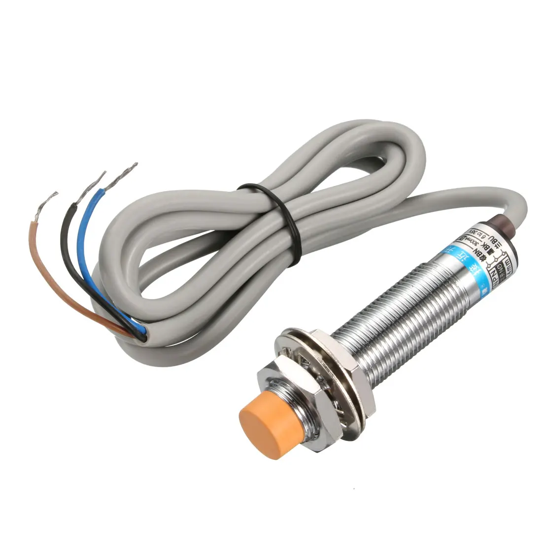 

uxcell 4mm Inductive Proximity Sensor Switch Detector NPN NO DC 6-36V 300mA 3-wire Cylinder Type LJ12A3-4-Z/BX