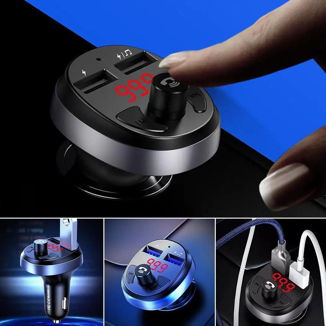 3.1A автомобильное зарядное устройство Quick Charge 3,0 Универсальный двойной USB быстрая зарядка QC для iPhone samsung мобильный телефон в автомобиле - Название цвета: black