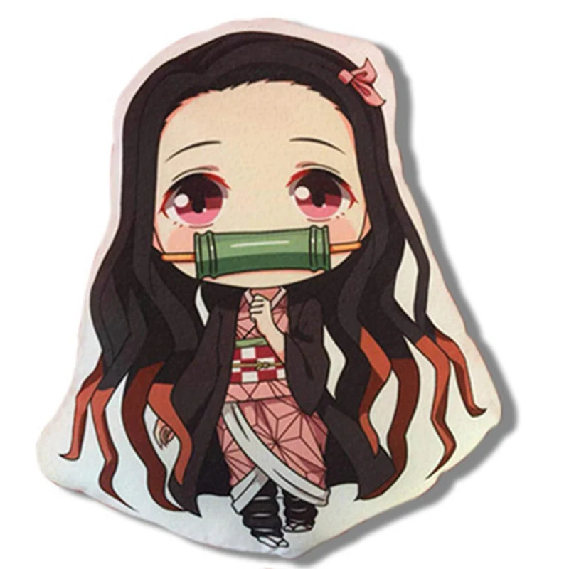 Аниме Demon Slayer Kimetsu No Yaiba Kamado Nezuko Косплей Кукла Плюшевая Мягкая Подушка игрушка подарок новинка