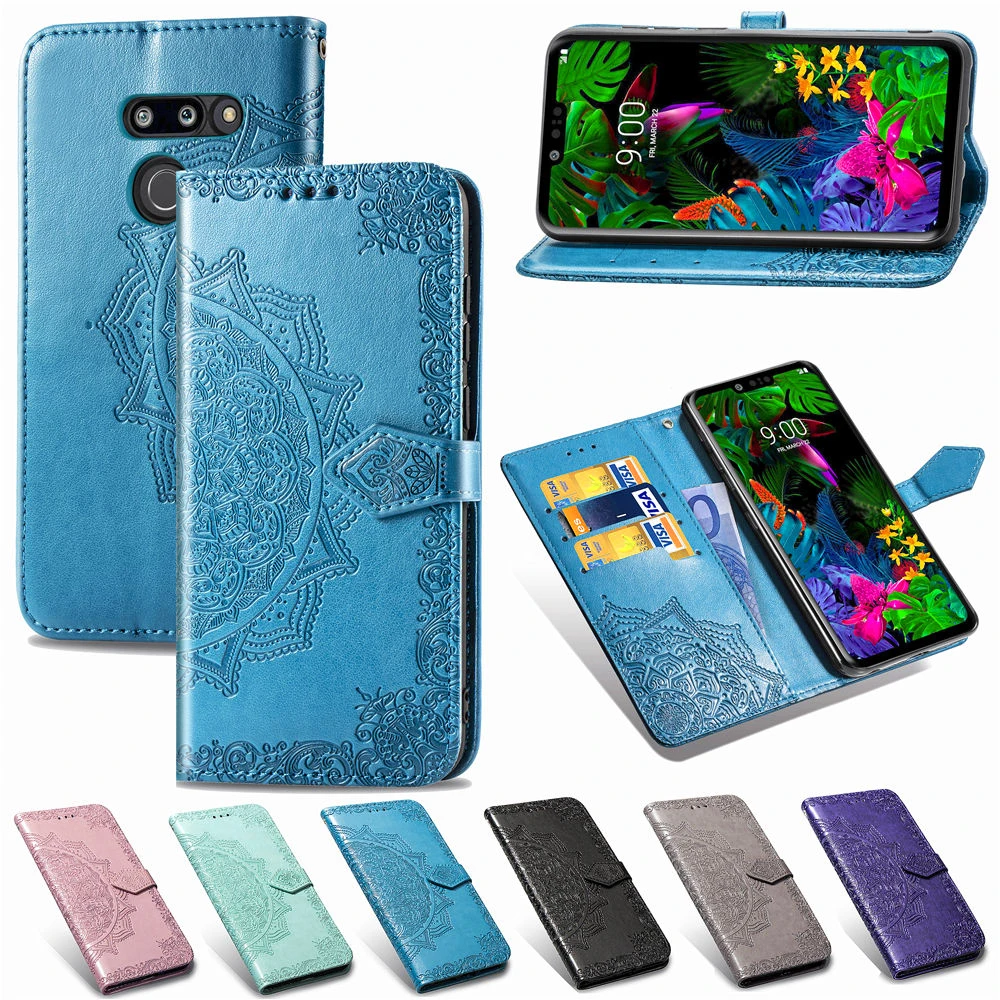 Роскошный кожаный чехол бумажник для LG G8 G8X V50 ThinQ 5g G7 Plus Q60 Q70 Q9 Q7 Stylo 4 5 винтажный