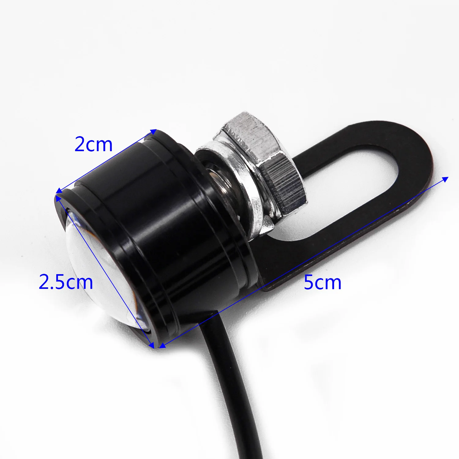 1 пара Автомобиль Мотоцикл со светло-голубыми стеклами светодиодный фары лампы для прожектора 12V