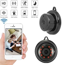 Mini caméra de surveillance intérieure IP Wifi HD 1080P, 1 pièce, babyphone vidéo sans fil, avec vision nocturne, Audio et détection de mouvement, V380 