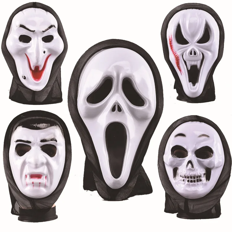 

Halloween Horror Ghost Monolithic Mask Scream Blood Face Vampire Face Props Skeleton Devil Dance Mask Wholesale