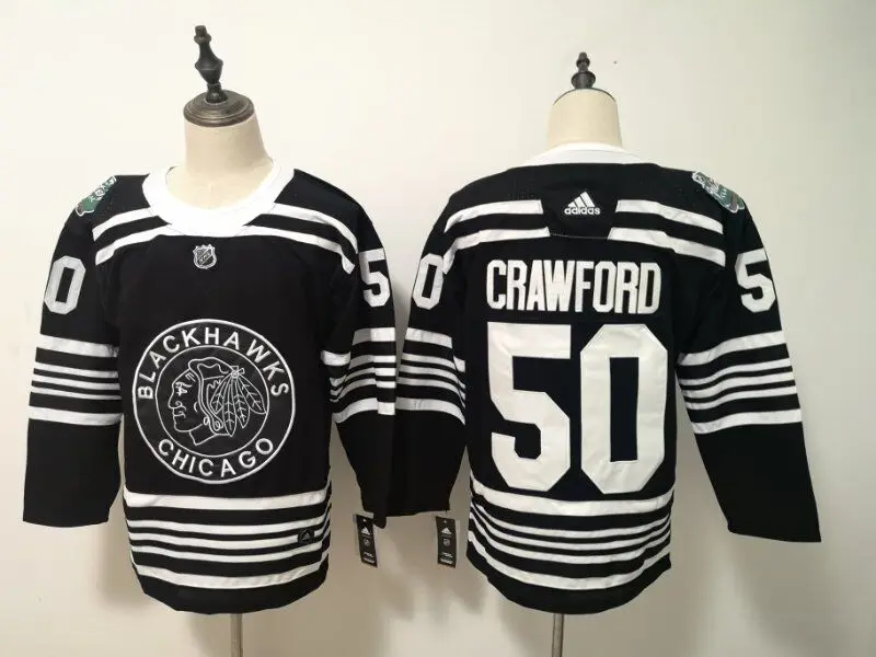 Новинка Все сшитые мужские Майки Chicago atrick Kane Jonathan Toews Duncan Keith Corey Crawford - Цвет: Хаки