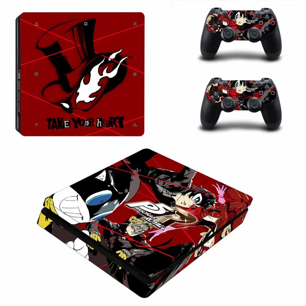 Persona 5 королевская PS4 тонкая кожа Наклейка для playstation 4 консоль и контроллер PS4 тонкая кожа Наклейка виниловая