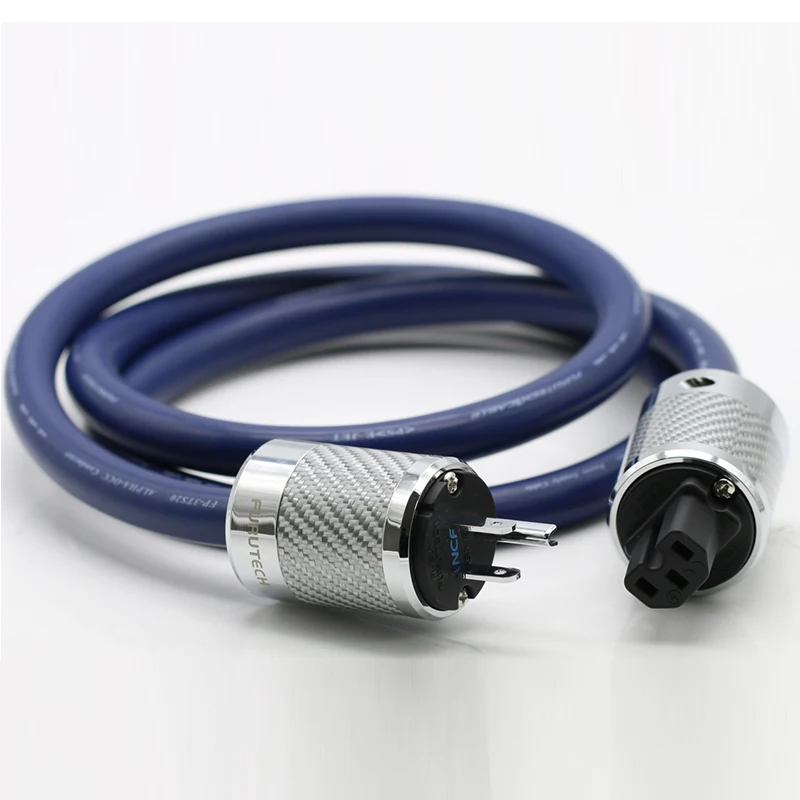 

Hi-End 3TS20 PCOCC Audiophile US AC Power Cord Cable HIFI Power Cable Power line OFC AC power cable line hifi audio amp