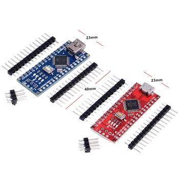 

10PCS Nano V3.0 Nano V3 with usb cable controller compatible for arduino nano CH340 USB driver Blue/Black/Red ATMEGA328P/168P