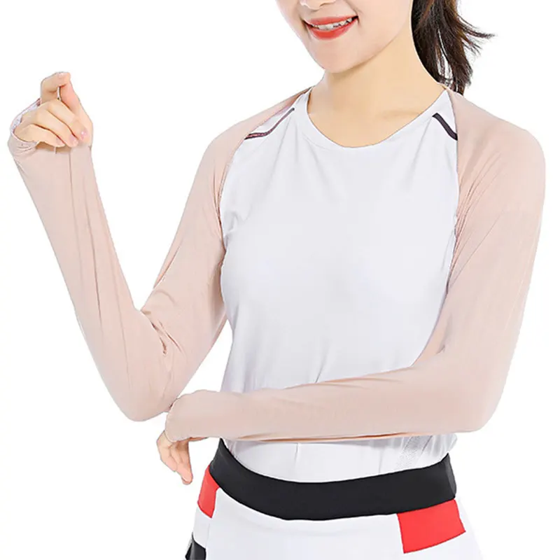 long fake sleeves Scar Cover Gloves Fake Sleeve Foldable Siamese Sun Protection Elbow Cuff Arm Cover Driving Arm Warmers Sleeves