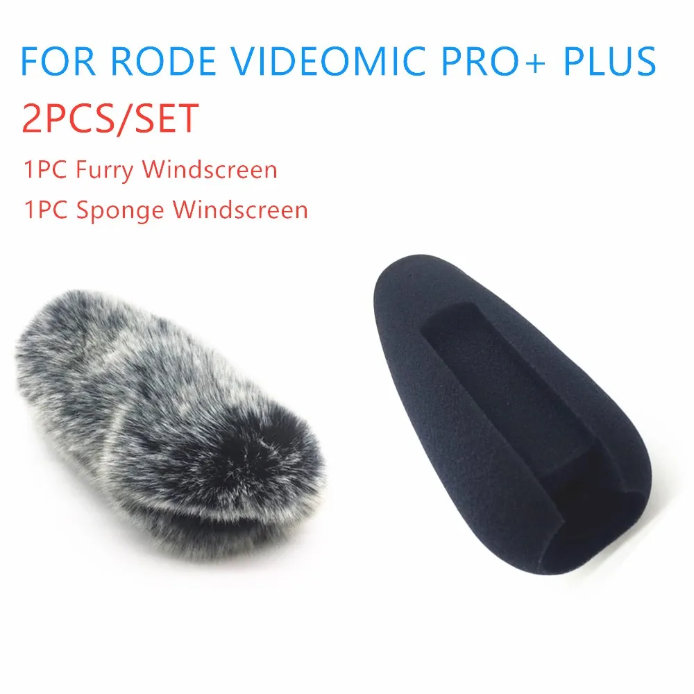 Morto Gatto Microfono Esterno Copertura Del Vento Shield Furry Parabrezza Parabrezza Muff Per Rode Videomic Pro + Vmp Parti Di Voce