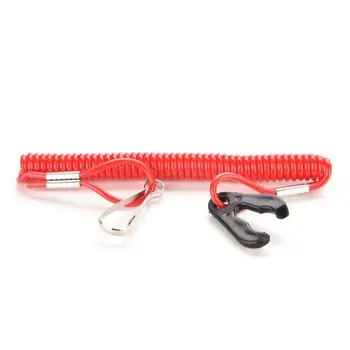 

1PC Red Boat Outboard Engine Motor Lanyard Kill Stop Switch Safety Tether