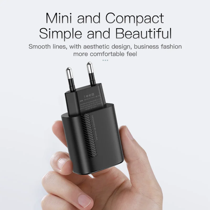 KUULAA USB зарядное устройство 18 Вт PD 3 0 Быстрая зарядка 4 C штекер для мобильного