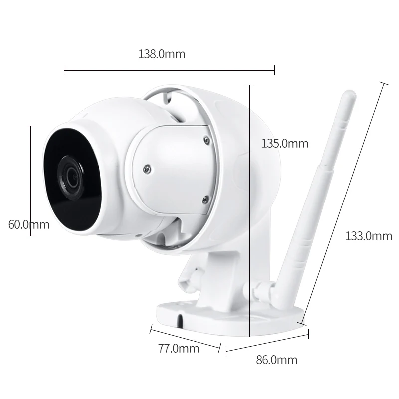 1080P Mini High Speed Dome IP PTZ Camera Auto Body Tracking 360° Mobile Remote View Outdoor Onvif Cloud Storage CCTV Wifi Camera