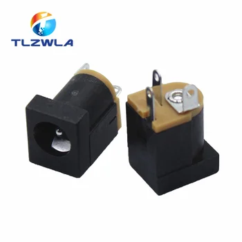 

100pcs Hot Sales DC-012 DC Power Jack Socket Connector DC012 5.5*2.1mm 5.5X2.1MM socket 180 feet vertical