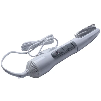 

8-In-1 Multi-Function Professional Style Electric Hair Dryer Hair Dryer Set Curler Shape Brush Comb Hot Air EU Plug-White