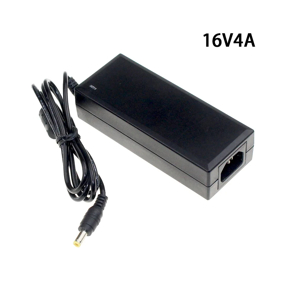 Lcd Monitor Laptop Ac Charger Adapter 16v 4a 5.5*2.5 5.5*2.1mm Switching Power Supply Charger 16v 4a 64w Ac Dc