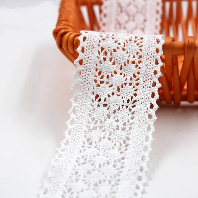 

5 ярдов/пакет, кружевная белая хлопковая лента, аксессуары «сделай сам», аксессуары для детской одежды, шляпы, аксессуары 5,8 см