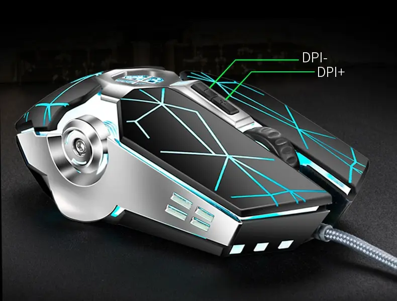 Viper Q7 mechanical game mouse desktop laptop office luminous wired esports mouse CF game wired mouse mouse computer mouse