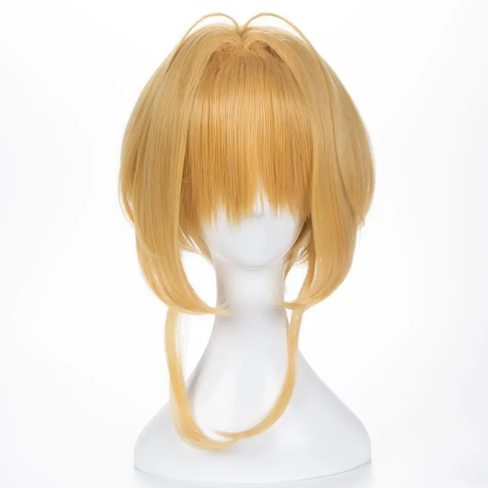 Аниме Cardcaptor Sakura, косплей, парики Sakura Kinomoto, парик для косплея, синтетический парик для Хэллоуина, вечерние женские парики для косплея - Цвет: Golden