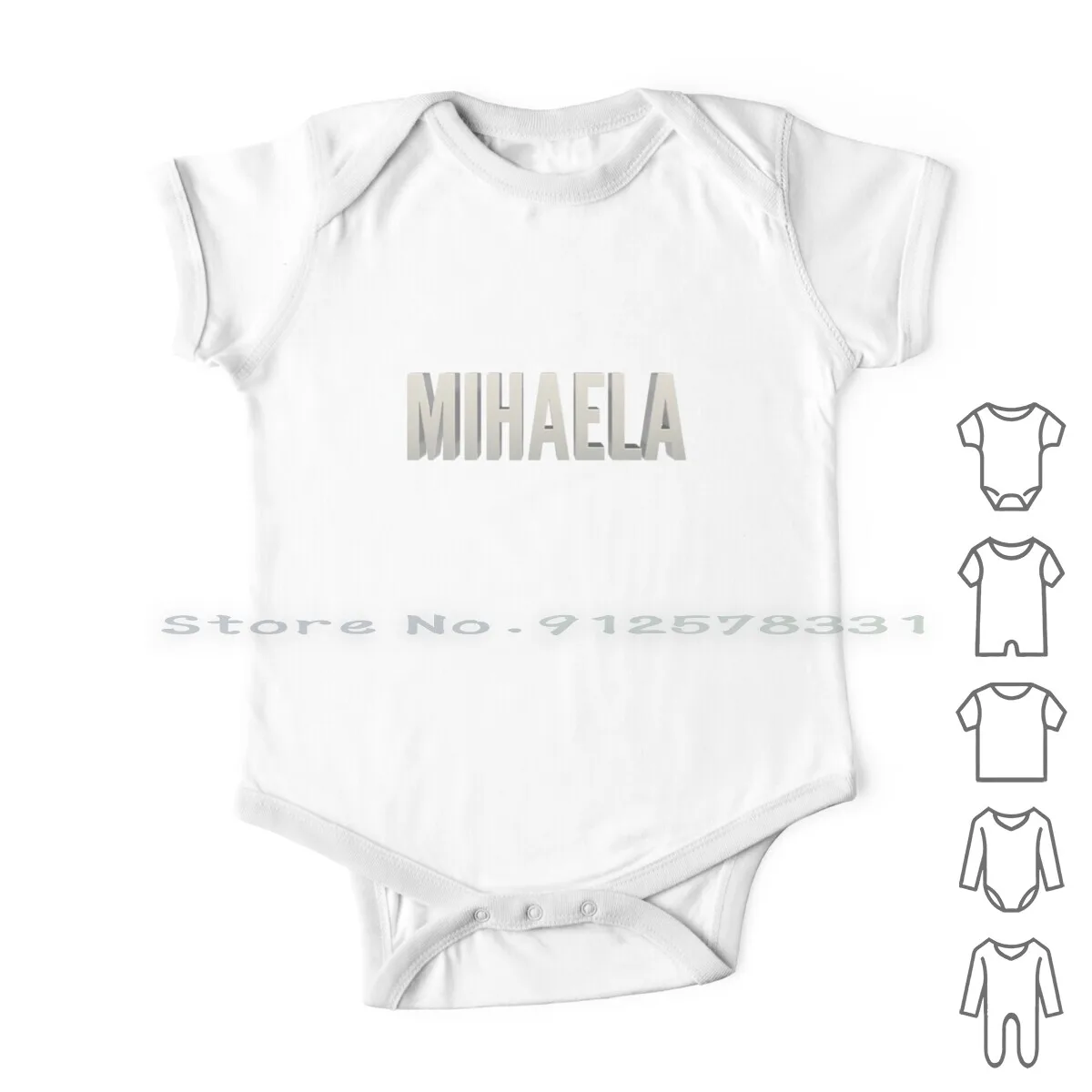 

First Name Mihaela Newborn Baby Clothes Rompers Cotton Jumpsuits Mihaela Girls Boy Girl Names For Babies Popular Childrens