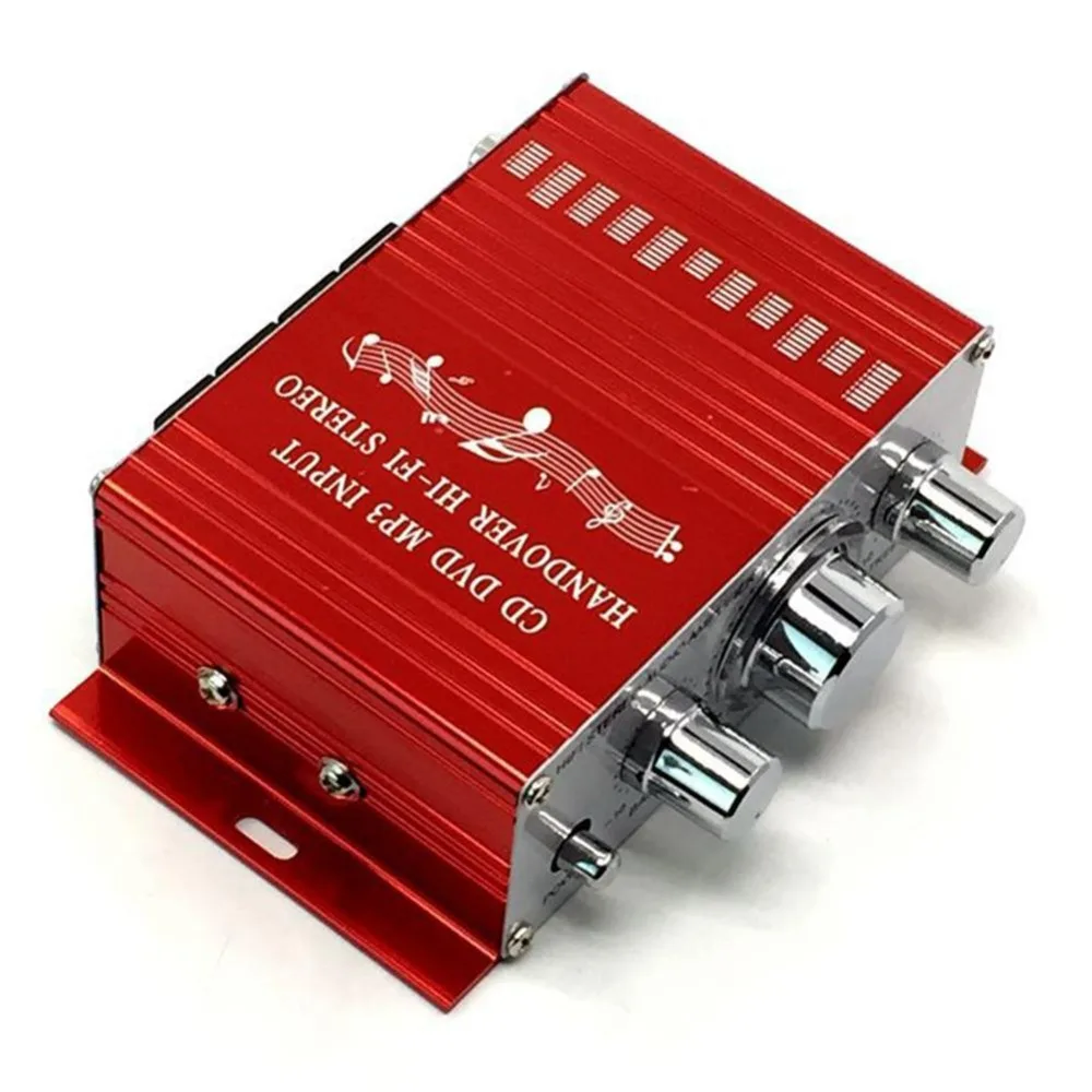 12V мини-усилитель мощности для автомобиля мотоцикла дома Лодка Авто Радио стерео аудио усилитель 2 канальный цифровой Wi-Fi радиоприемник Amp Поддержка компакт-дисков DVD MP3 Вход