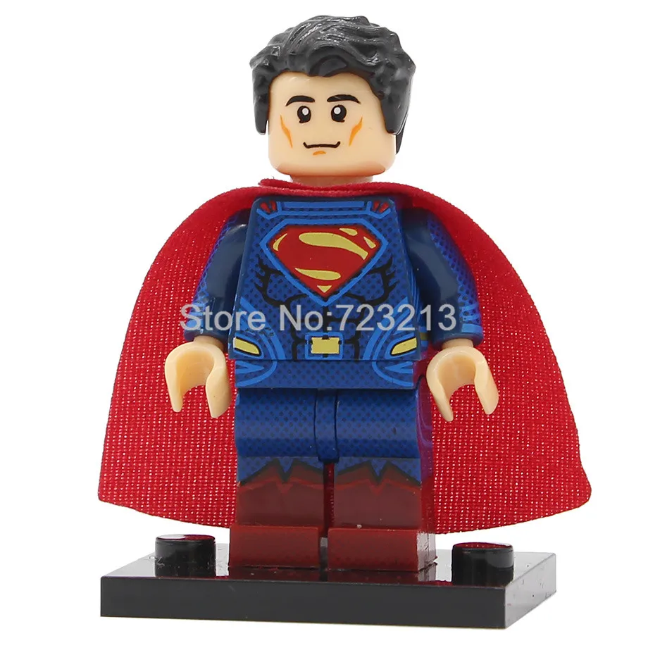 Superman MovieVersio 20 шт. DC фигурка супергероя над девочкой Лютер Супермен Волшебная собака Vibe Mera Aquaman Killer Frost строительные блоки игрушки - Цвет: Superman MovieVersio