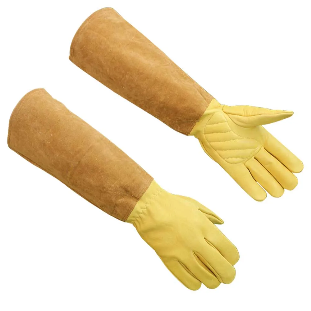Устойчивые к прокалыванию перчатки для садоводства и обрезки роз прочные обрезки сварочные Мягкие Рабочие Нескользящие перчатки с длинным рукавом
