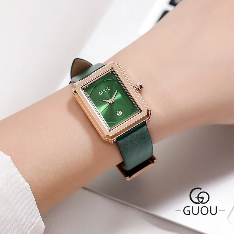 

Small Dial Green Rectangle Women Watches Fashion Women Bracelet Quartz Watch Ladies Casual WatchWatch Drop Shipping zegarek dams