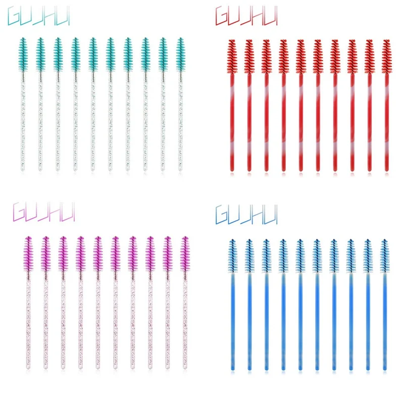 

50 Pcs Eyelash Brushes Makeup Brushes Disposable Mascara Wands Applicator Spoolers Eye Lashes Cosmetic Brush Makeup Tools
