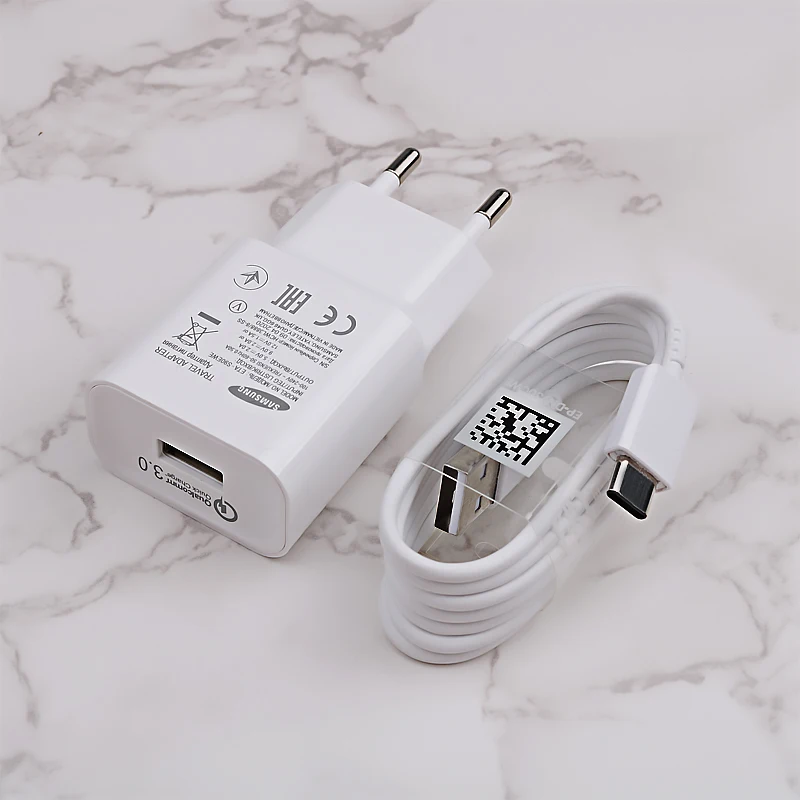 5v 3a usb c Samsung Original Adaptive Fast Charger USB Quick Adapter 1.2/1.5M Type C Cable For Galaxy S8 S9 Plus Note 8 9 A3 A5 A7 2017 65w charger Chargers