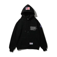 Высокая Уличная Повседневная печать свободные толстовки для мужчин осень мода уличная Harajuku негабаритная толстовка с капюшоном для мужчин s EM193