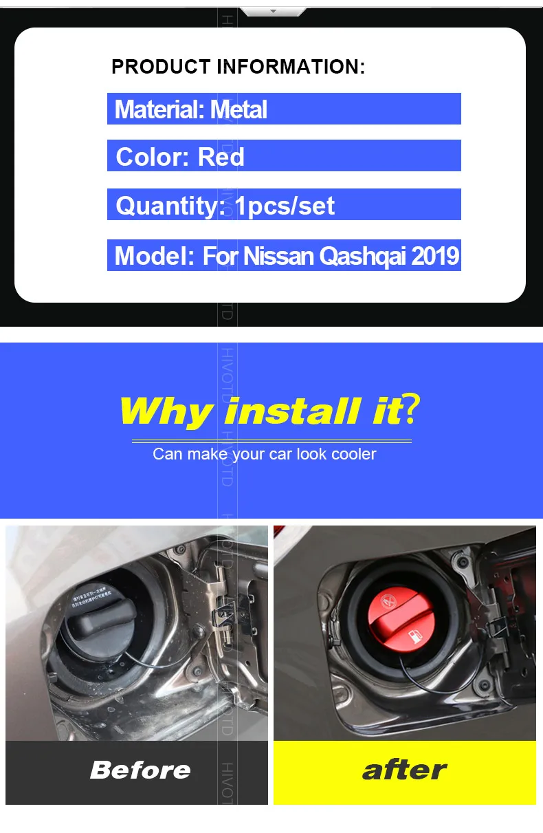 Hivotd для Nissan qashqai j10 j11 Dualis крышка топливного бака декоративная крышка масляного наполнителя двигателя металлические аксессуары для интерьера Стиль,автотовары аксессуары для авто
