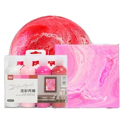 100ML Acrylic Paint Set Fluid Marbling Paint Silicone Oil Acrylic Pouring Medium Fabric Drawing Tool For Artist DIY Art Supplies