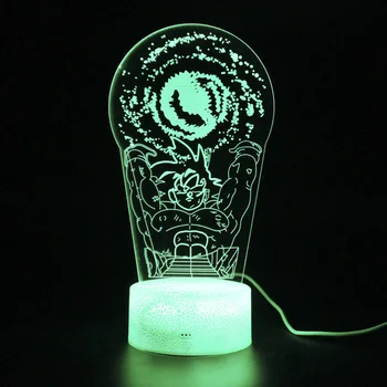 

Dragon Ball Z Super Ultimate Lamp Remote Control Touch 3d Table Sleep Light Party Nightlight Illusion Lamps