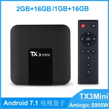 

tv box TX3 mini Android 7.1 2GB 16GB Smart TV BOX Amlogic S905W Quad Core Set-top box H.265 4K WiFi Bluetooth TV Box