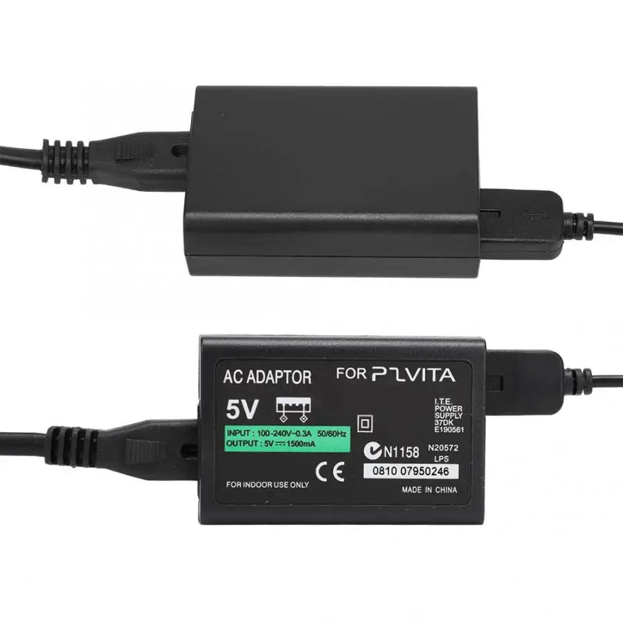 Для PSPVita 2000 Мощность адаптер постоянного тока и Напряжение DC 5 V/1500mA Зарядное устройство 50/60Hz Мощность адаптер