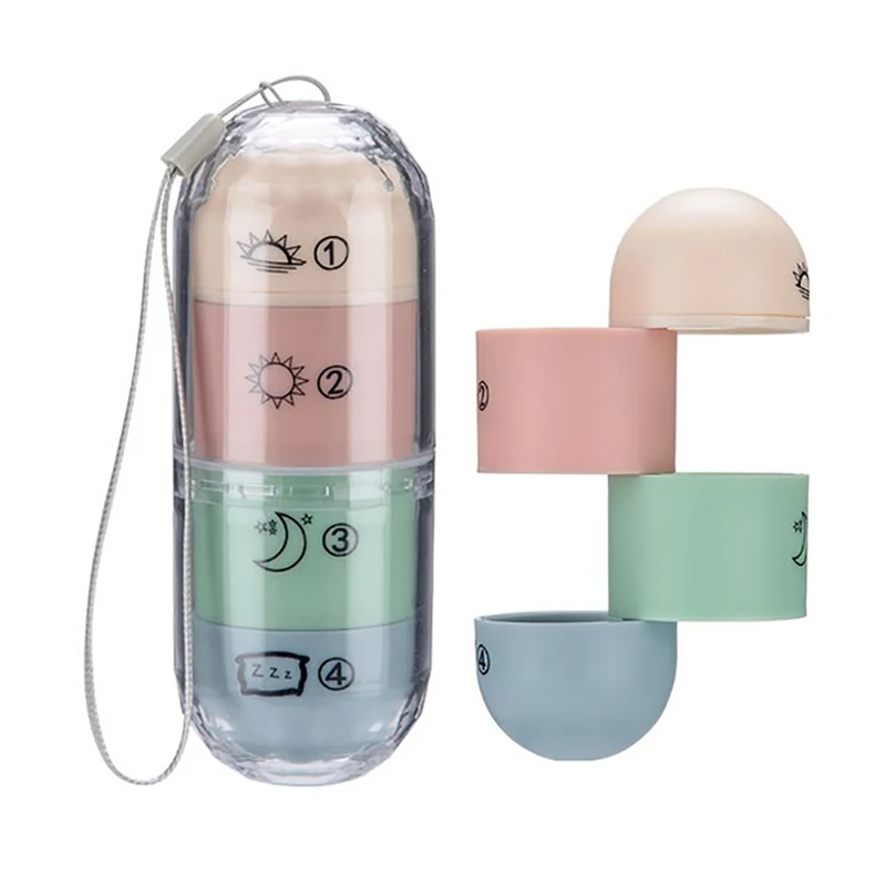 Convenient Drug Divider Medicine Box Pills Dispenser Pill Organizer Tablet Pillbox Case Travel Medicine Pill Box Container