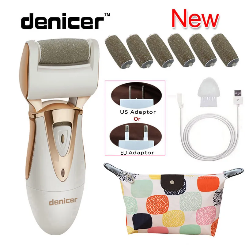 Electric Foot Pedicure Callus Remover Rechargeable Foot File Peeling Dead Skin Removal Machine Feet Care Tools+ Markup Bag foot care tools professional dead skin planer handle dead skin calluses removal feet care nursing foot pedicure portable