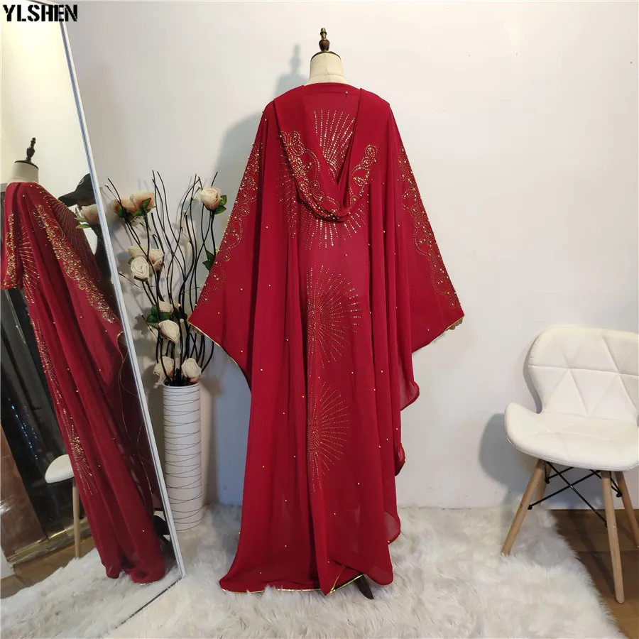 African Dresses for Women Clothes Muslim Dress Plus Size Dashiki Diamond African Dress Hijab Abayas Dubai Robe Africa Clothing 21