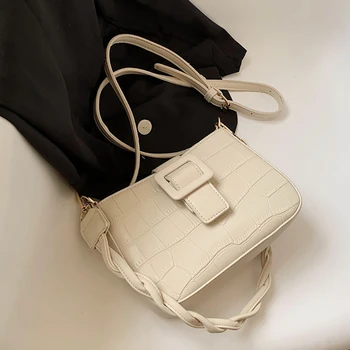 

High Quality Underarm Bag Simple PU Leather Shoulder Cross Body Bags for Women 2020 Trend Fashion Handbags Branded Hand Bag